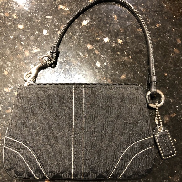 Black Coach Wristlet - Picture 3 of 7